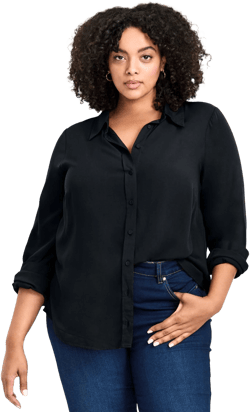 Avenue Women's Plus Size Allure Relaxed Shirt