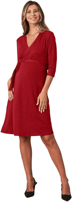 Angel Maternity Maternity/Nursing Wrap Dress