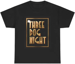 Unisex Three Dog Night Retro Rock Classic Band Merch Tshirt