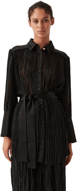 Aje Women's Oversized Pleated Shirt