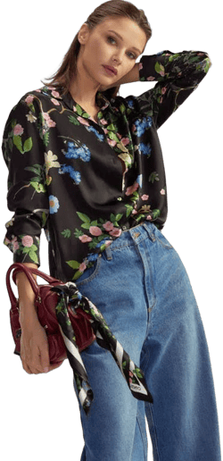 Cynthia Rowley Women's Collectible Silk Shirt