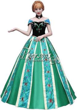 Frozen Anna Coronation Embroidery Dress Set