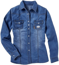 Rasco FR Women's FR Denim Snap Shirt