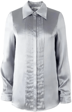 Solgo Women's Pleated Silk Shirt