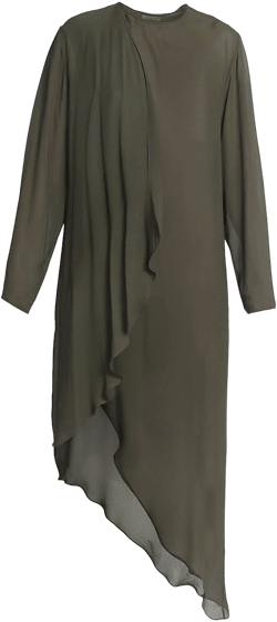 Alaïa Women's Wrap Drape Asymmetric Dress