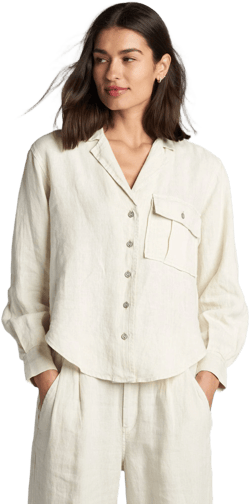 Edith Long Sleeve Linen Shirt