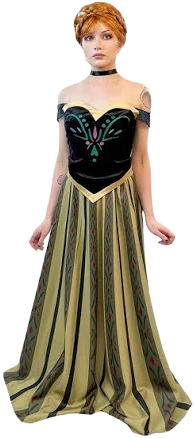Fairytale Frozen Princess Anna Coronation Dress & Choker