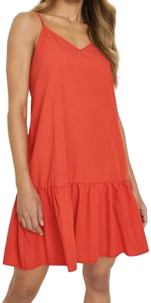 Francesca's Collection Women's Strappy Drop Hem Swing Sundress