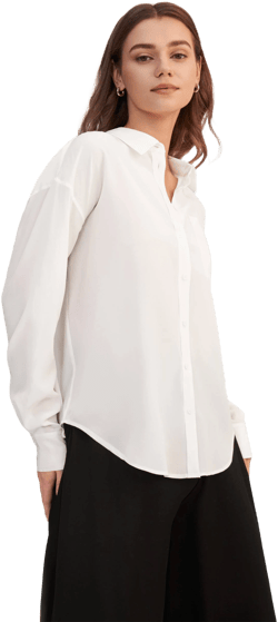 Lilysilk Women Silk Shirt White Silk