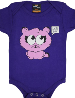Kitty Crush – Baby Purple Onepiece & T-shirt