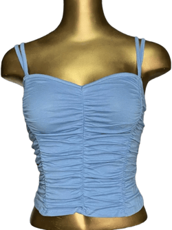Heart & Hips Crop Top Ruching Shirt