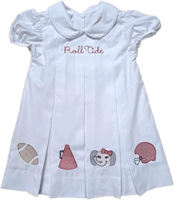 Alabama Tide Pleat Dress