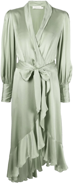 Zimmermann Women's silk wrap midi dress