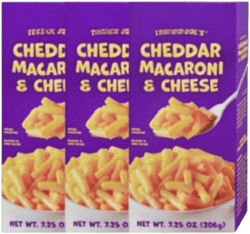 Generic Trader J Cheddar Macaroni and Cheese 3 Boxes each 7.25oz