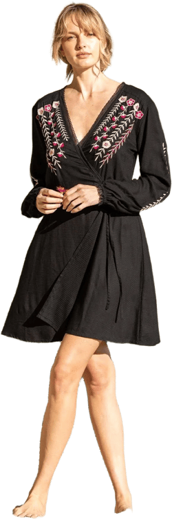 Lyric Mini Wrap Dress