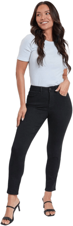 Royalty For Me Women's Petite Tummy Control Skinny Jean
