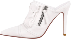 Pointed Toe Stiletto Denim Mules