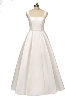 Minimalist Satin Wedding Dress