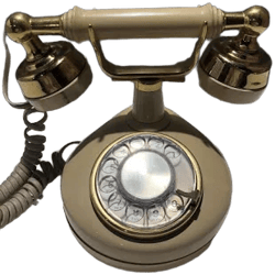 Vintage French Princess Rotary Desk Phone
