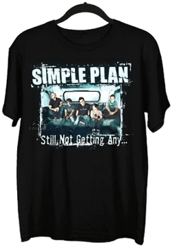 Unisex Simple Plan Band T Shirt