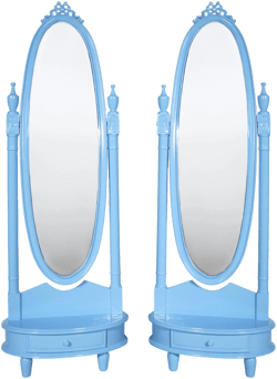 Vintage Furniture Pair of Dressing Mirrors