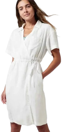 Athleta Women's Playa Linen Wrap Dress