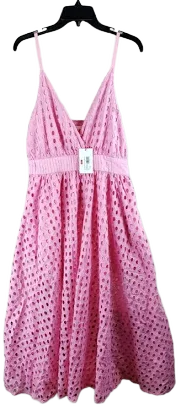 Anthropologie The Ariel Eyelet Midi Dress