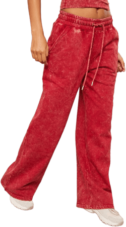 Oversized Low Rise Wide Leg Sweatpants