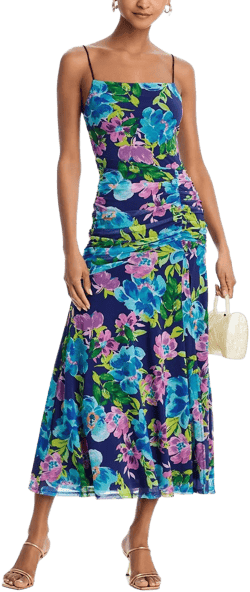AQUA Women's Floral Maxi Dress