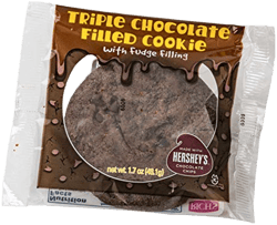 Triple Chocolate Cookie Filled with Fudge and Hershey's Chocolate Chips, 12 Pack