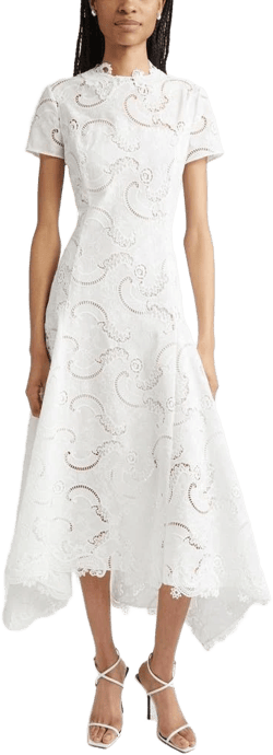 Oscar de la Renta Women's Scroll Guipure Lace Dress
