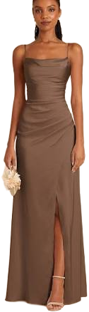 Birdy Grey Lydia Matte Satin Bridesmaid Dress