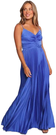 Petal & Pup Women's Naira Pleated Maxi Dress