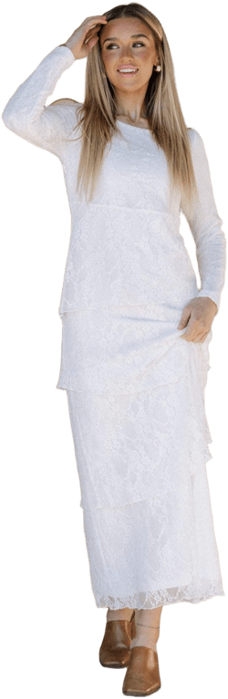 Brielle LDS Temple Dress
