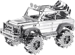 Piececool 3D Metal Puzzle SUV Car Model Kits, Vehicle Car Models Building Kit, Brain Teaser 3D Puzzle Toys DIY Craft Kits, Birthday for Teens Men Women, 157 Pcs Silver Suv