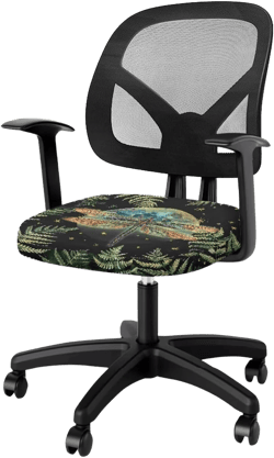 Dragonfly Office Computer Chair Seat Covers Comfortable Desk Chair Seat Cushion Protectors Washable Chair Slipcover Office Gift for Women Men Dragonfly-1