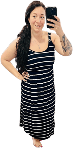 Stripe Midi Dress