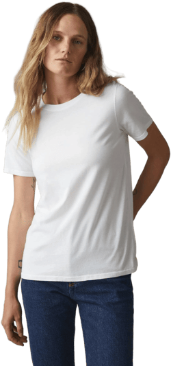 American Giant Women's Classic Cotton Crew Tee Made In the USA
