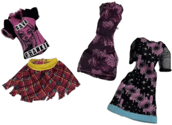 MONSTER High Frankie Ghostley Coffin Bean Replacement Dress