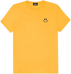 Dalix Women's Smile Face Embroidered Cotton T-Shirt