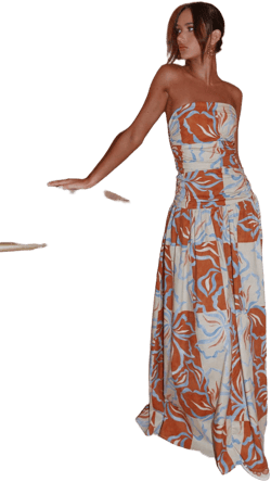 Carmel Floral Maxi Dress