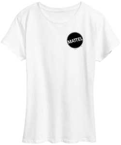 Mattel Women's Original Logo Pocket Graphic T-Shirt