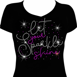 Sparkle Shine Rhinestone Mega Bling Shirt