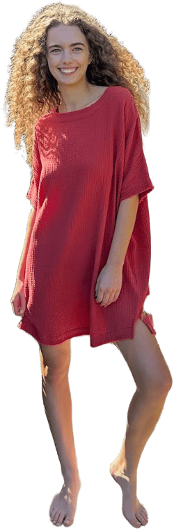 Cara Cotton Gauze Shift Dress