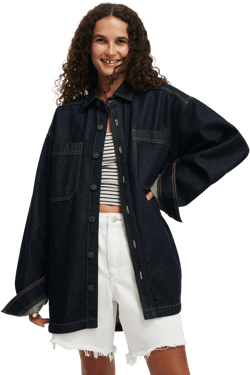 Cotton On Women's Oversized Denim Shirt