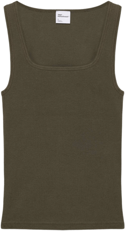 Aritzia Women's Homestretch Rib Sqaureneck Tank Top