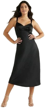 Sofia Jeans by Sofia Vergara Women's Mid Calf Slip Dress