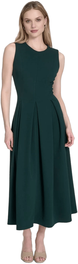 Calvin Klein Women's Sleeveless Midi A-Line Dress