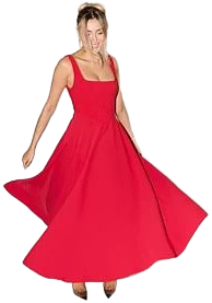 Odd Muse The Ultimate Muse Square Neck Midi Dress