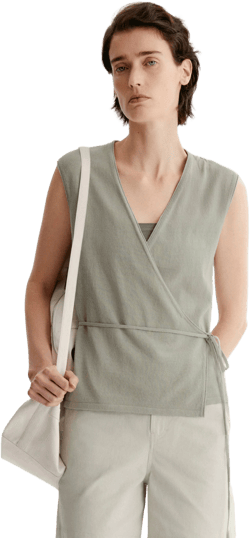 Chinese-Inspired Wrap Top